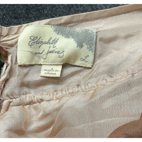 NWT ELIZABETH And JAMES Ruffle Tiered Halter Copper Halter Dress Sz Large NWT - Picture 6 of 6